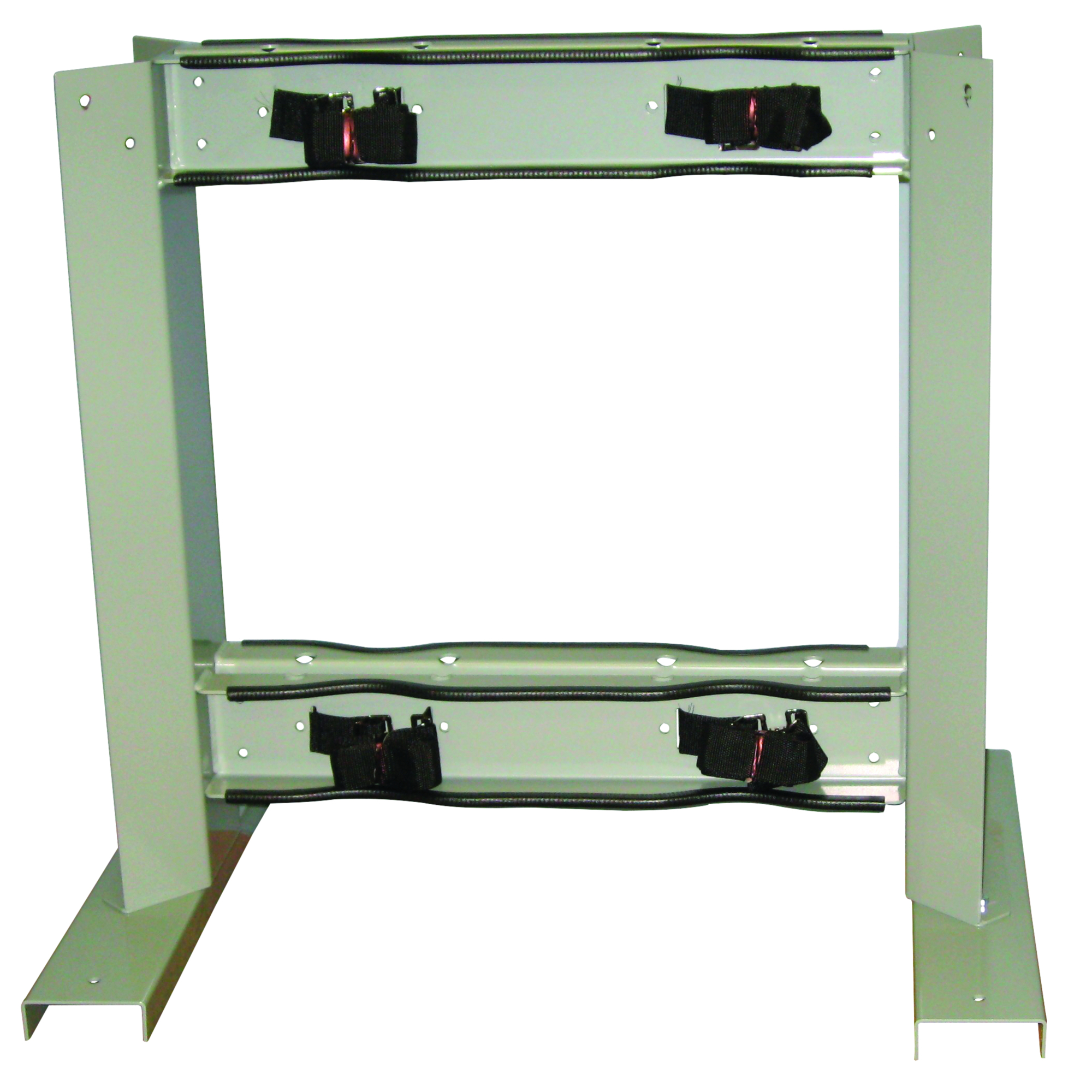 Justrite Steel Gas Cylinder Stand — 4 Cylinder Capacity, Back-to-Back, Model# 35296